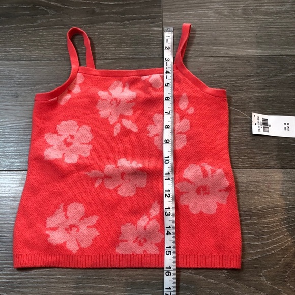 Abercrombie Kids Girls Size 7/8 NWT Pink Red Floral Tank Top - Picture 4 of 8